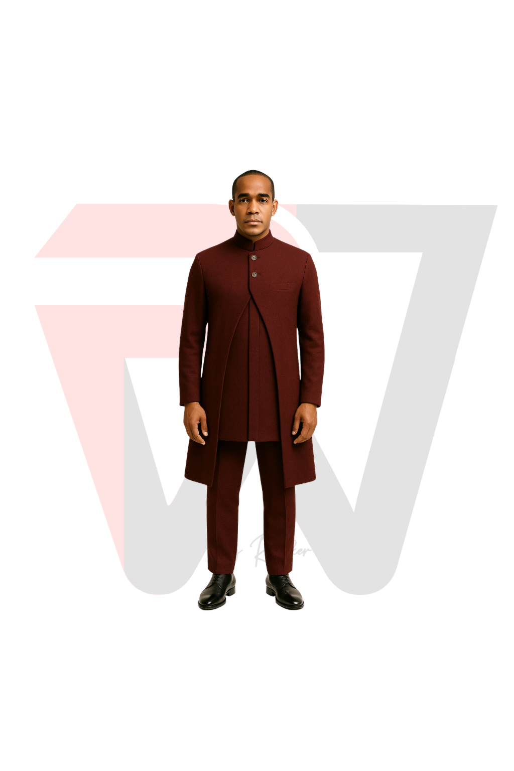 Clergy Prestige Coat – Burgundy