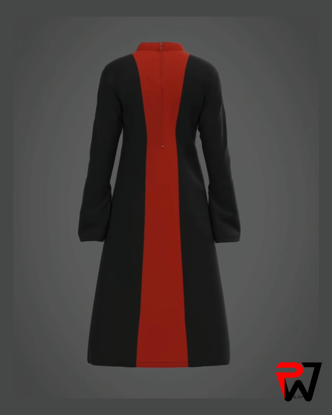 Black and Red Tunic Dress