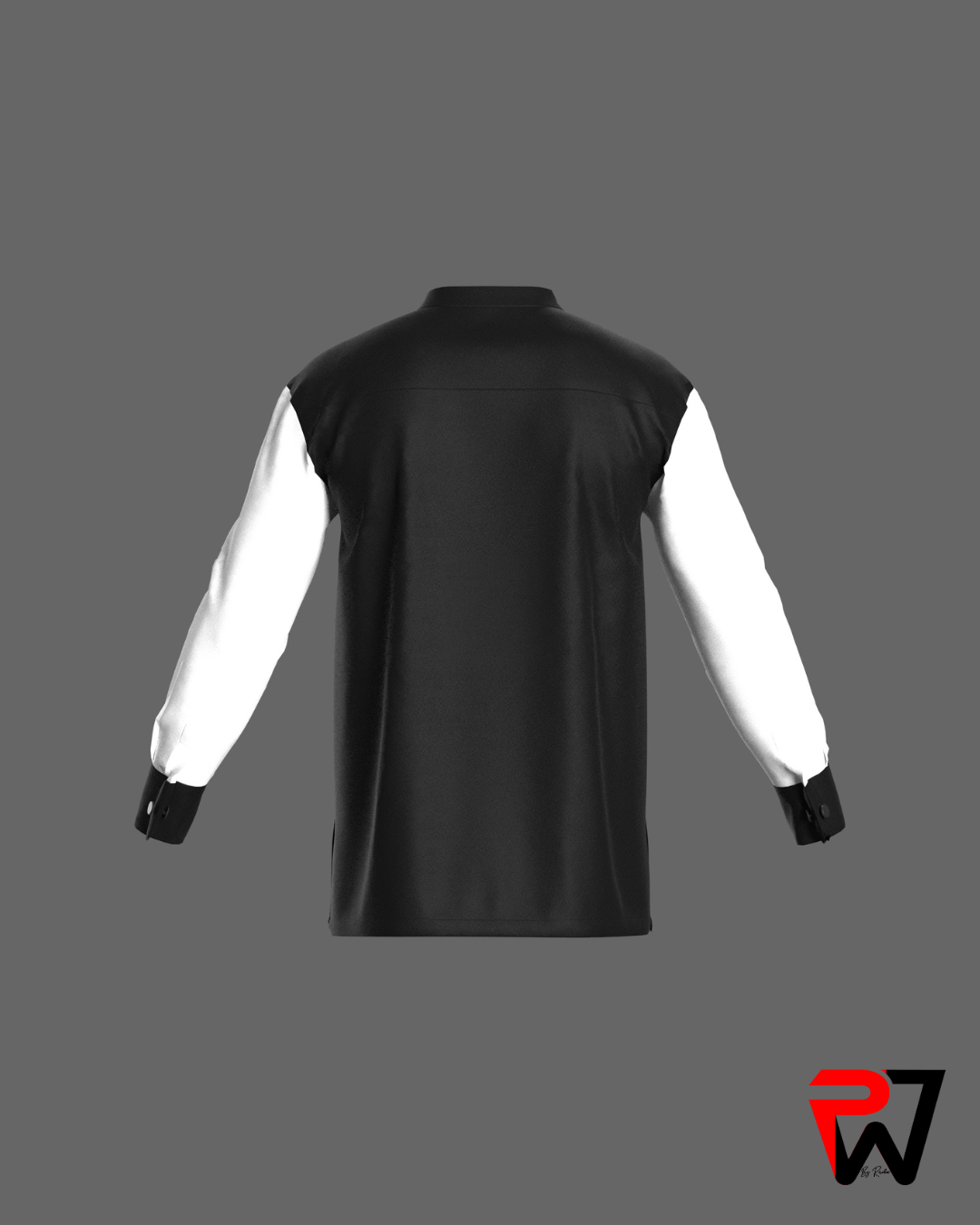 Black with white Sleeves Tunic