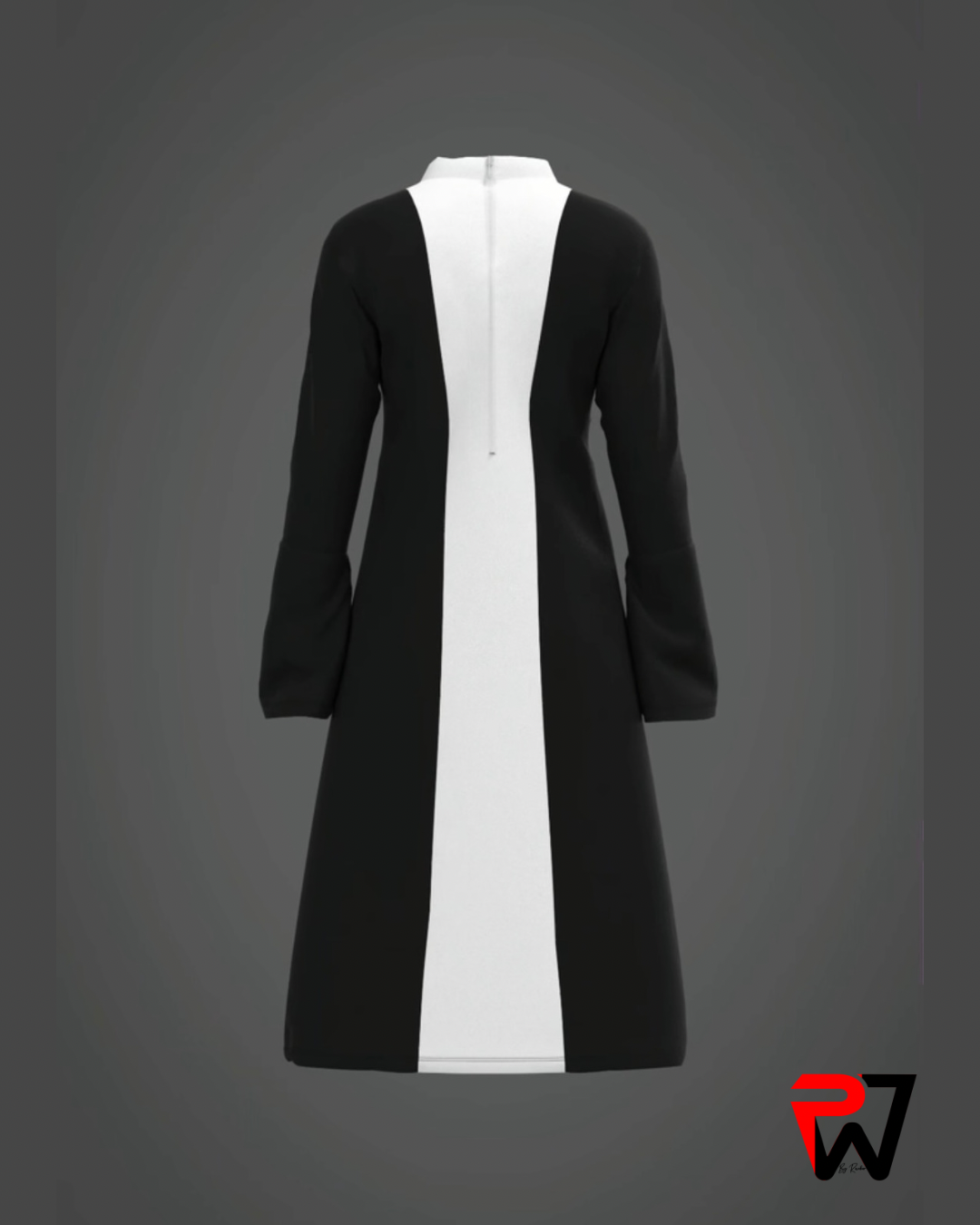 Black and White Tunic Dress