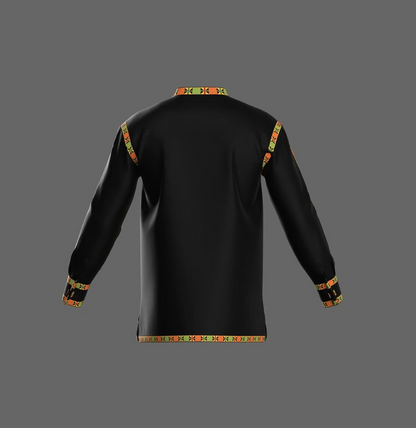 Black and Culture Print Tunic