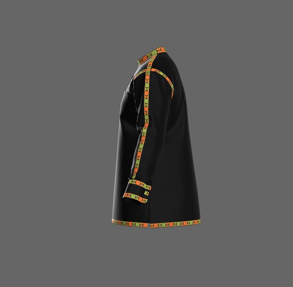 Black and Culture Print Tunic