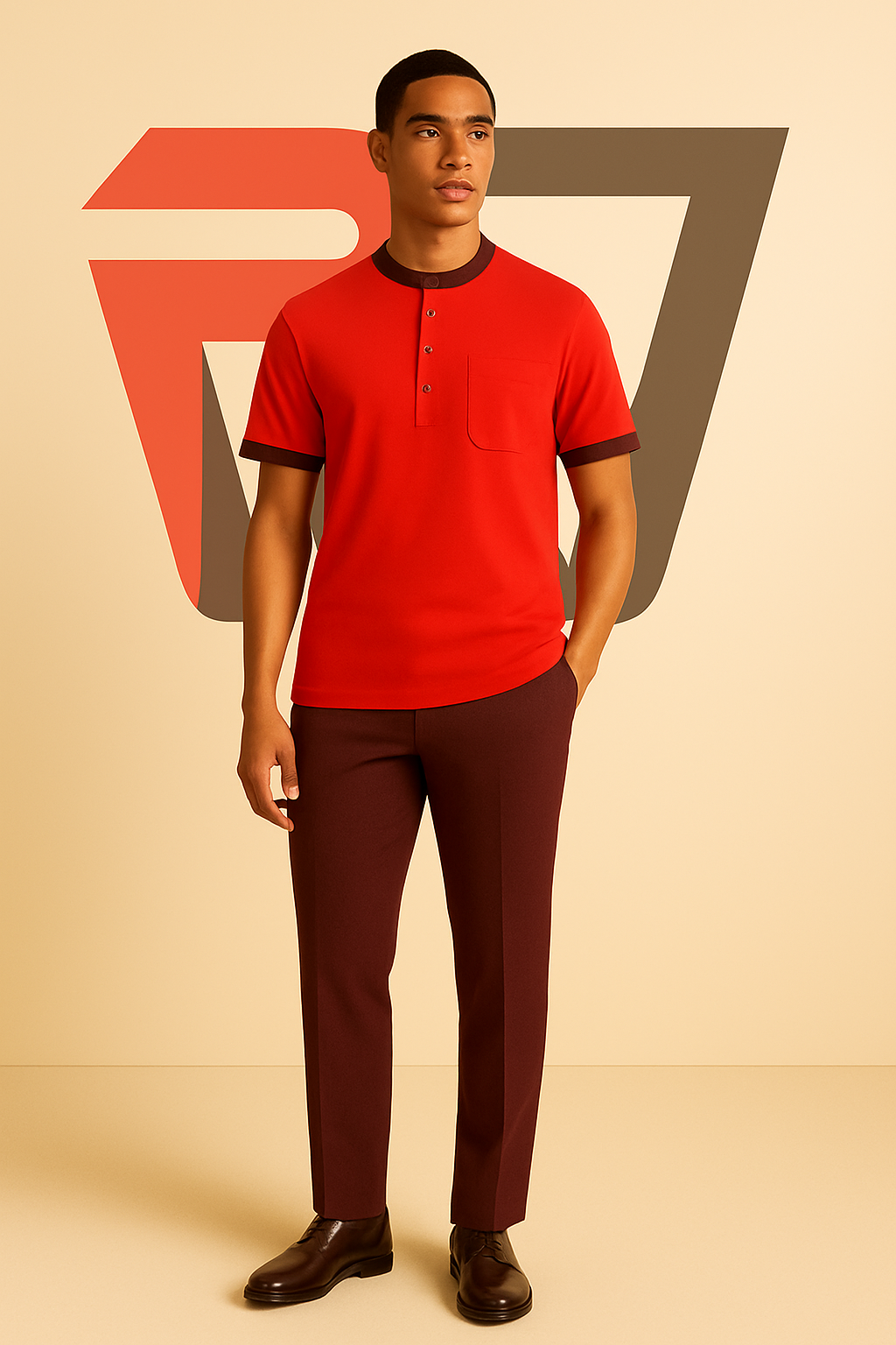 The Dominion Tunic Tee—Crimson & Wine Edition