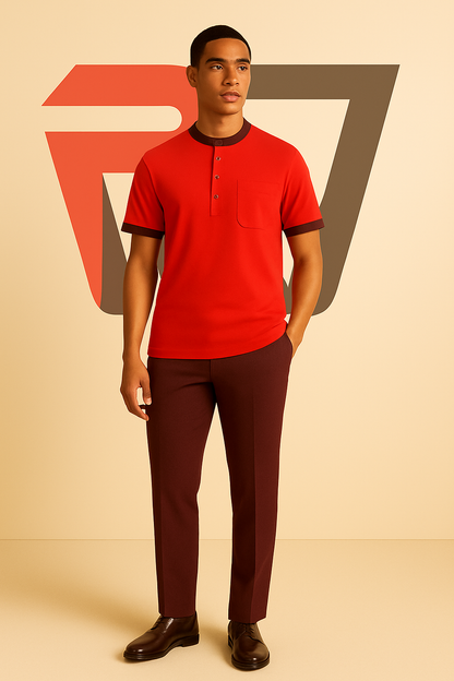 The Dominion Tunic Tee—Crimson & Wine Edition