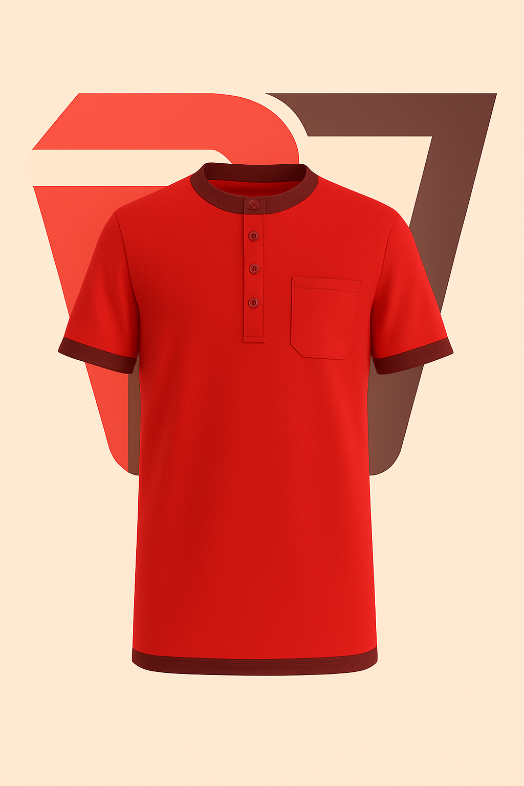 The Dominion Tunic Tee—Crimson & Wine Edition