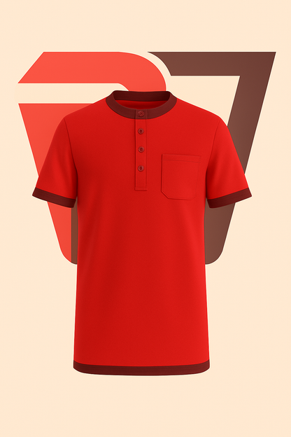 The Dominion Tunic Tee—Crimson & Wine Edition
