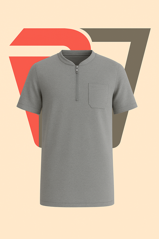 The Watchman Tunic Tee – Grey Zip Edition