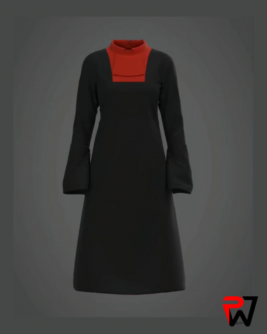 Black and Red Tunic Dress