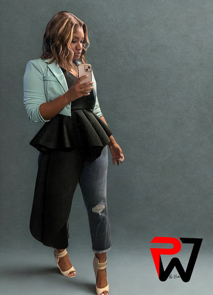 Purpose Peplum Top