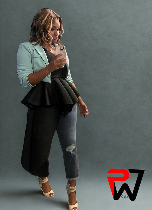 Purpose Peplum Top