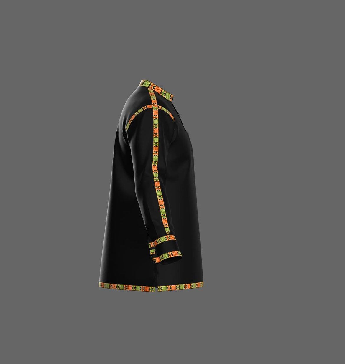 Black and Culture Print Tunic