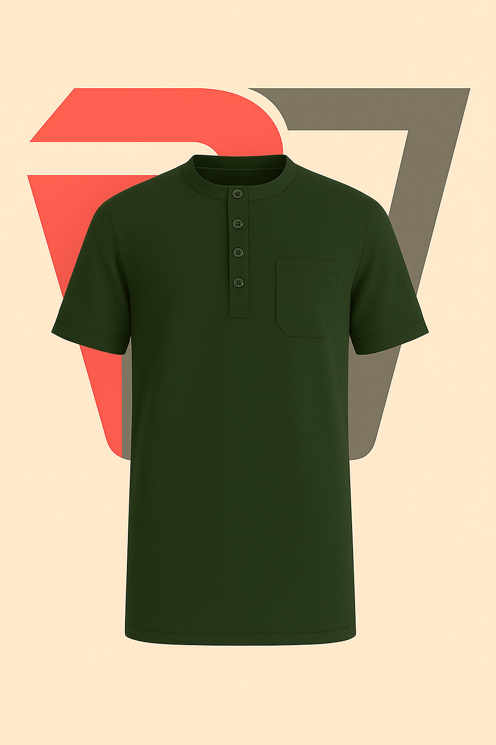The Eden Tunic Tee– Olive Depth Edition