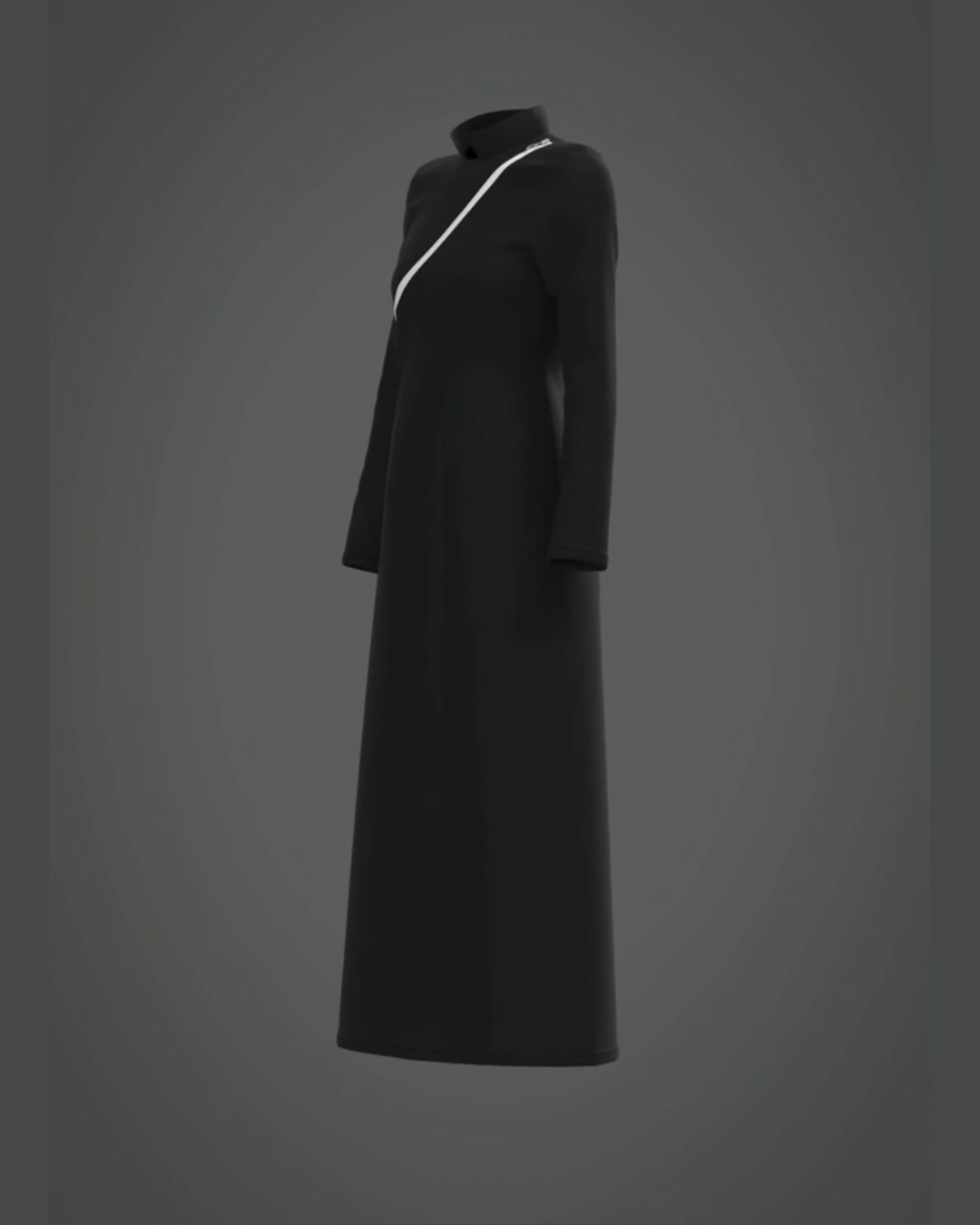 Black and White Tunic Dress