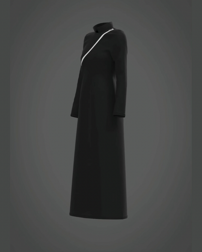 Black and White Tunic Dress