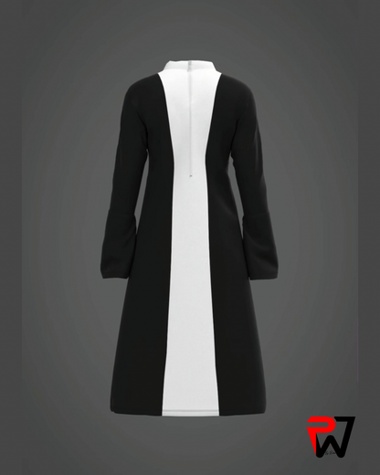 Black and White Tunic Dress