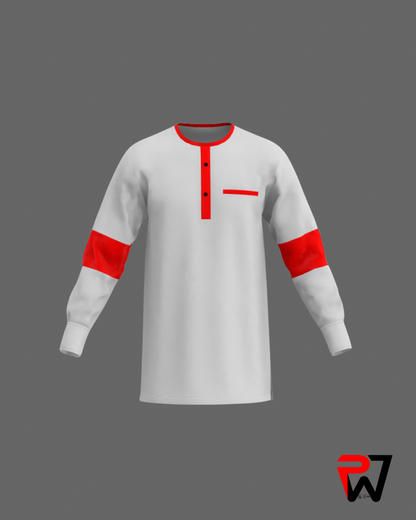 White and Red Tunic